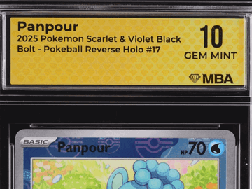 2025 Pokemon Scarlet & Violet Black Bolt Panpour Reverse Holo MBA 10 #17