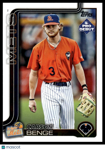 2025 Topps Pro Debut Carson Benge #PD-55