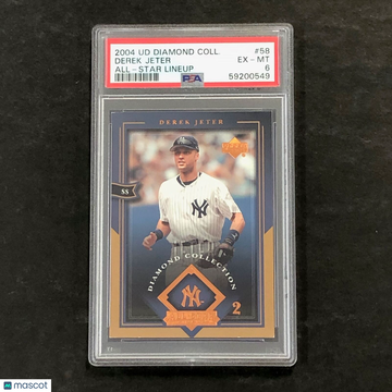 2004 Upper Deck Diamond Collection All-Star Lineup Derek Jeter #58 All Star Lineup PSA 6