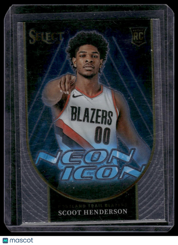 2023-24 Panini Select Scoot Henderson #7 Neon Icon