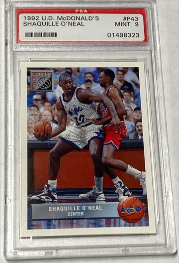 U D McDONALD’S SHAQUILLE O’NEAL PSA-9