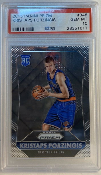 Kristaps Porzingis 2015 Panini Prizm PSA 10 #348