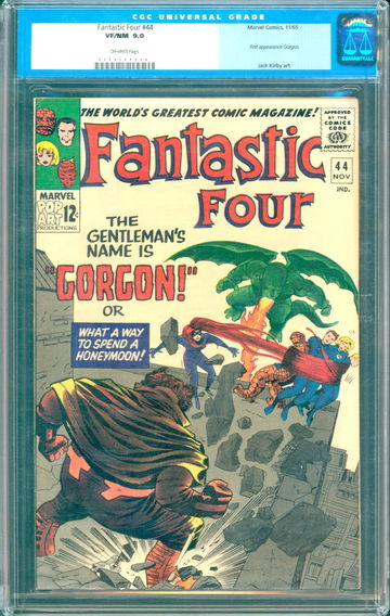Fantastic Four #44 (1965) CGC 9.0 - 1st appearance of Gorgon; Stan Lee & Kirby
