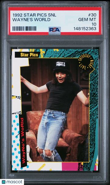 1992 Star Pics Saturday Night Live Wayne Campbell Mike Meyers Rookie #30 PSA 10