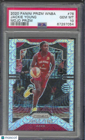 2020 Panini Prizm WNBA Jackie Young #76 Mojo PSA 10