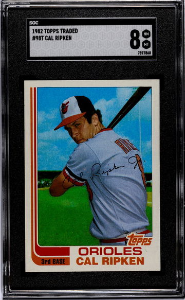 1982 Topps Traded #98T Cal Ripken SGC 8