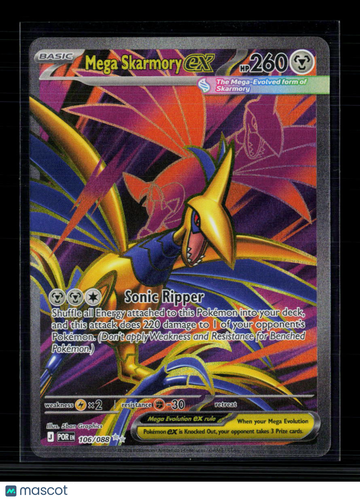 Pokemon 2025 Mega Evolution Mega Skarmory EX SAR #106/88