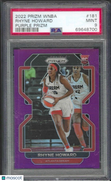 2022 Panini Prizm WNBA Rhyne Howard #181 Purple PSA 10