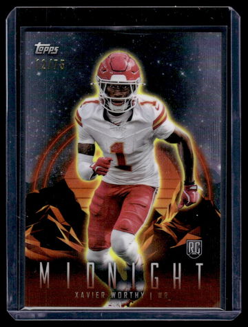 2024 Topps Midnight Xavier Worthy #47 RC /75