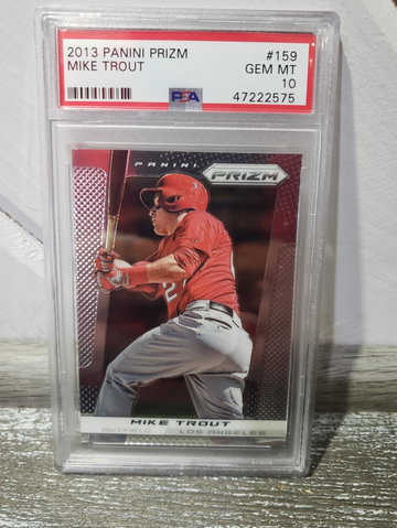2013 Panini Prizm Trout psa 10