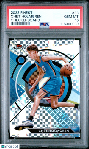 2023 Topps Finest Chet Holmgren #33 Checkerboard PSA 10