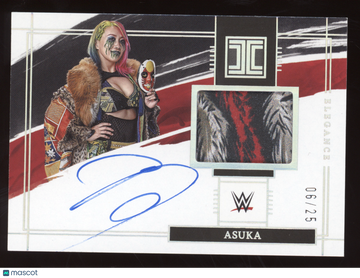 2022 Panini Impeccable Elegance Asuka #EM-ASK /25 Superstar-worn/used material