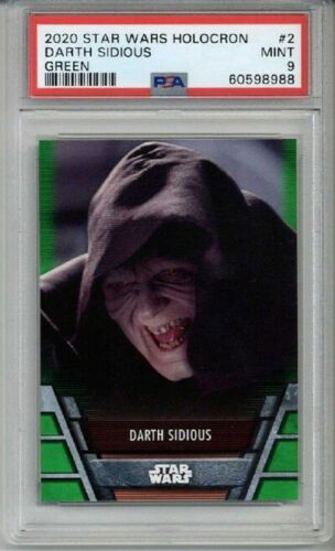 2020 TOPPS STAR WARS HOLOCRON GREEN #2 DARTH SIDIOUS PSA 9 MINT RARE LOW POP