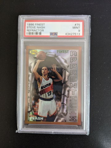 1996 Finest #75 Steve Nash Refractor PSA 9