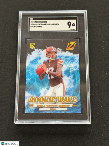 2023 Panini Zenith Dorian Thompson-Robinson #7 Wave Rookie SGC 9