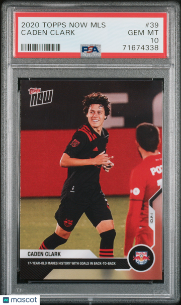 2020 Topps Now MLS Caden Clark #39 PSA 10