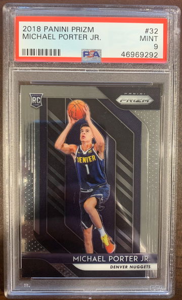 2018 Panini Prizm #32 Michael Porter Jr. RC Rookie PSA 9 MINT