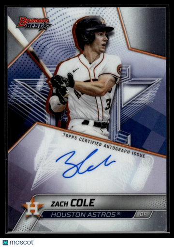 2025 Bowman's Best Zach Cole #B25-ZC Best of 2025 Autographs AU