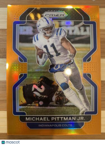 🔥 2021 Panini Prizm Orange Prizm Michael Pittman Jr /249 Colts WR1