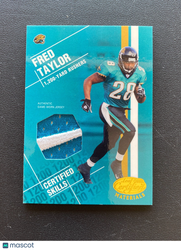 2003 Leaf Fred Taylor Patch