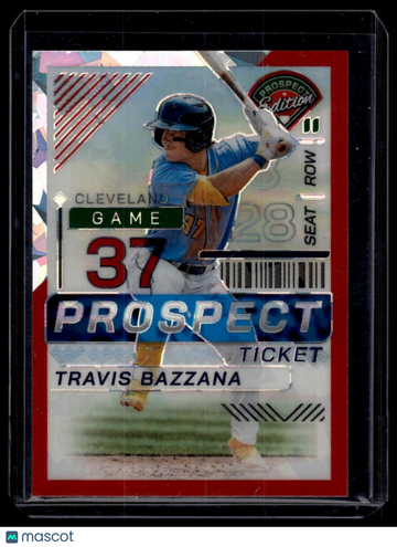 2024 Panini Prospect Edition Travis Bazzana #5 Red Ice Holo