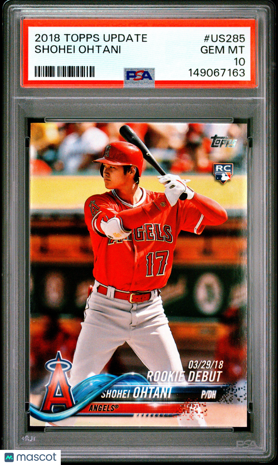 純正オンライン psa10 大谷翔平 トラウト 2018 TOPPS Now MOW24 RC