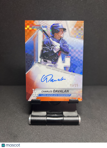 2025 BEST CHARLES DAVALAN ORANGE X-FRACTOR AUTO /25