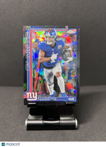 2025 CHROME SAPPHIRE MALIK NABERS BLACK REFRACTOR /10