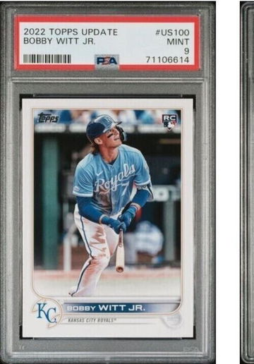 2022 Topps Update Bobby Witt Jr. #US100  PSA 9