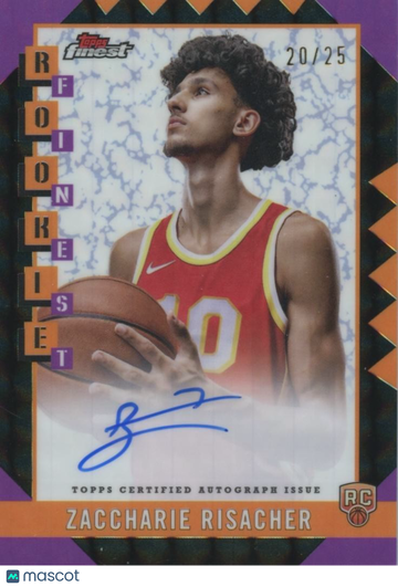 2024-25 Topps Finest Zaccharie Risacher Rookie Topps