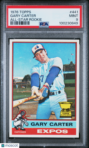 1976 Topps Gary Carter #441 All Star Rookie PSA 9