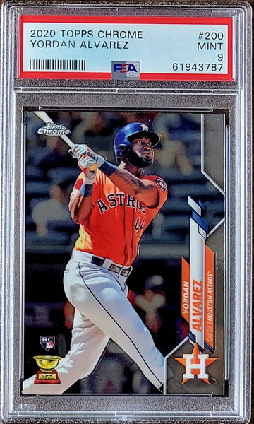 2020 YORDAN ALVAREZ Topps Chrome PSA 9 Rookie RC #200