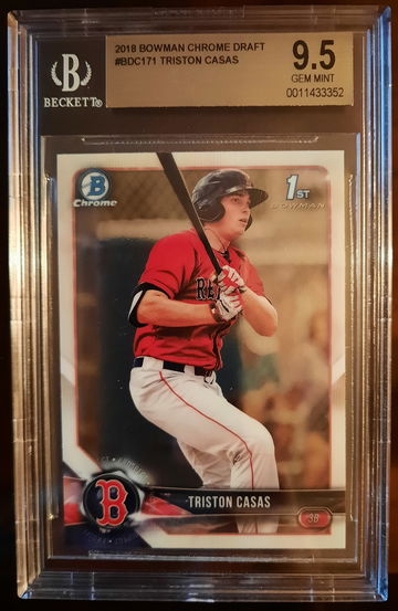 Triston Casas 2018 1st Bowman Chrome BGS 9.5