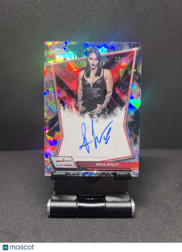 2026 CHROME SAPPHIRE WWE RHEA RIPLEY RED BRAND AUTO BLACK REFRACTOR /10