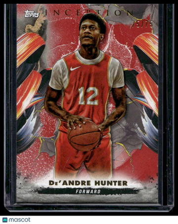 2025 Topps Inception De'Andre Hunter #88 Red /75