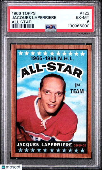 1966 Topps Jacques Laperriere #122 All Star PSA 6