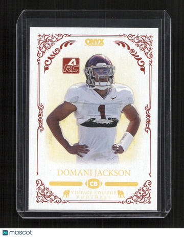 2022 Onyx Vintage College Football Domani Jackson #CFDJ