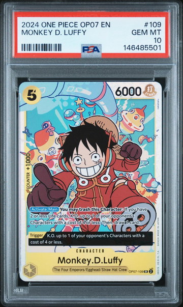 2024 One Piece 500 Years In the Future Monkey D. Luffy #OP07109 PSA 10