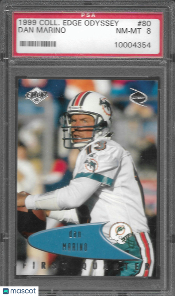 1999 Collector's Edge Odyssey Dan Marino #80 PSA 8