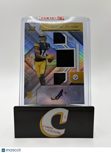 2022 Panini XR George Pickens #223 /149 Patch Triple Memorabilia RC