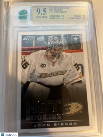 2013-14 Score John Gibson #725 Rookie MNT 9.5