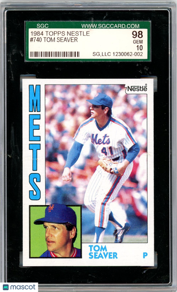 1984 Topps Nestle Tom Seaver #740 SGC 10