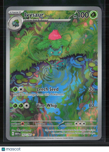 2023 Scarlet & Violet 151 Ivysaur Holo Secret Rare #167/165
