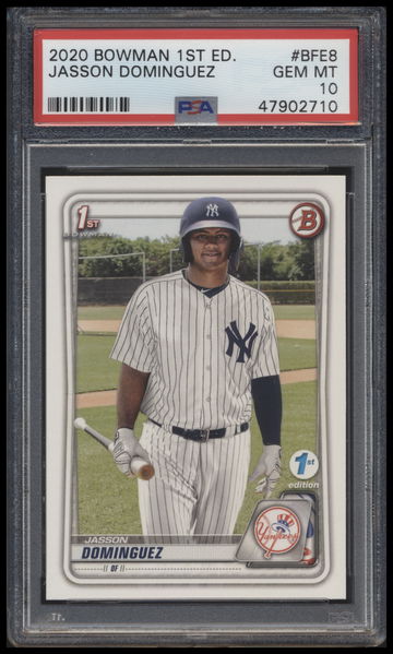 2020 Bowman 1st Edition  #BFE8 Jasson Dominguez  PSA 10