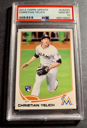 Christian Yelich 2013 Topps Update RC PSA 10
