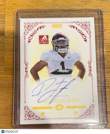 2022 Onyx Vintage College Football - Blue Signature Autographs Domani Jackson #CADJ