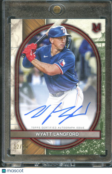 2025 Topps Museum Collection Wyatt Langford #AA-WL /20