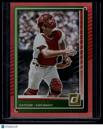 2025 Donruss Johnny Bench #46 Red SN