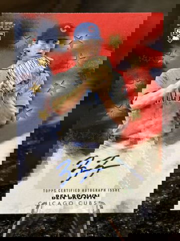 2024 Topps Update BEN BROWN RC #/50 STARS AUTO GOLD Chicago Cubs BSA-BBR