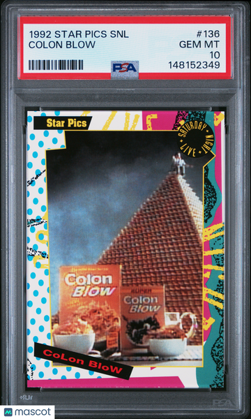 1992 Star Pics Saturday Night Live Colon Blow #136 PSA 10